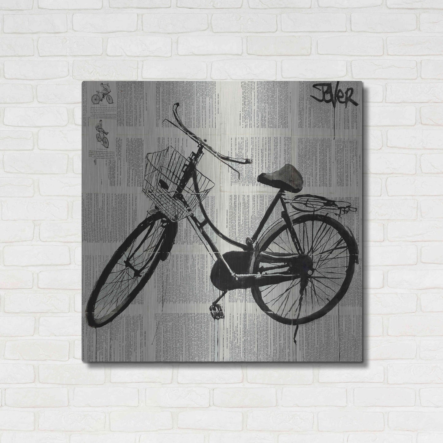 Luxe Metal Art 'Ride New' by Loui Jover, Metal Wall Art,36x36
