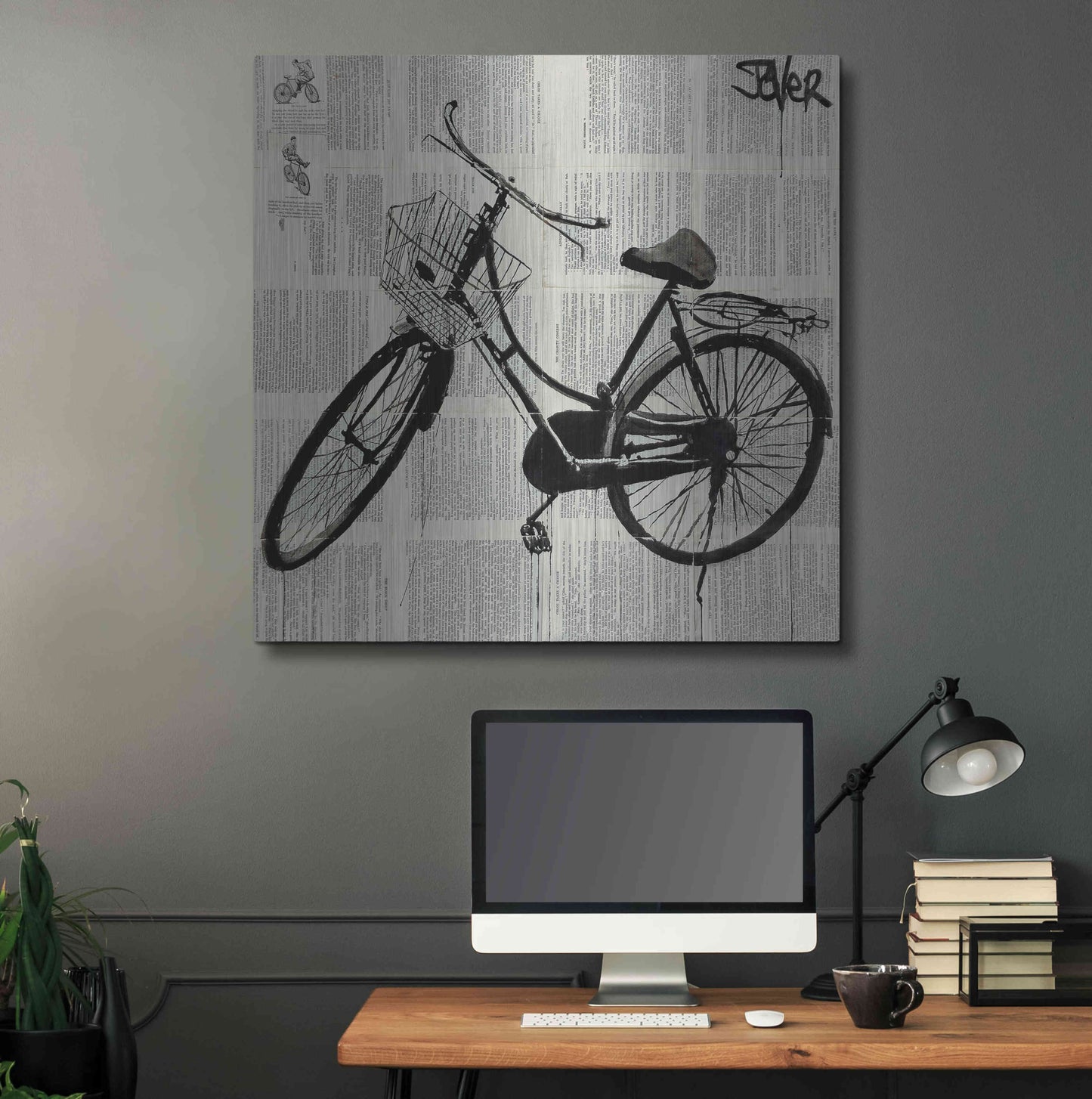 Luxe Metal Art 'Ride New' by Loui Jover, Metal Wall Art,36x36