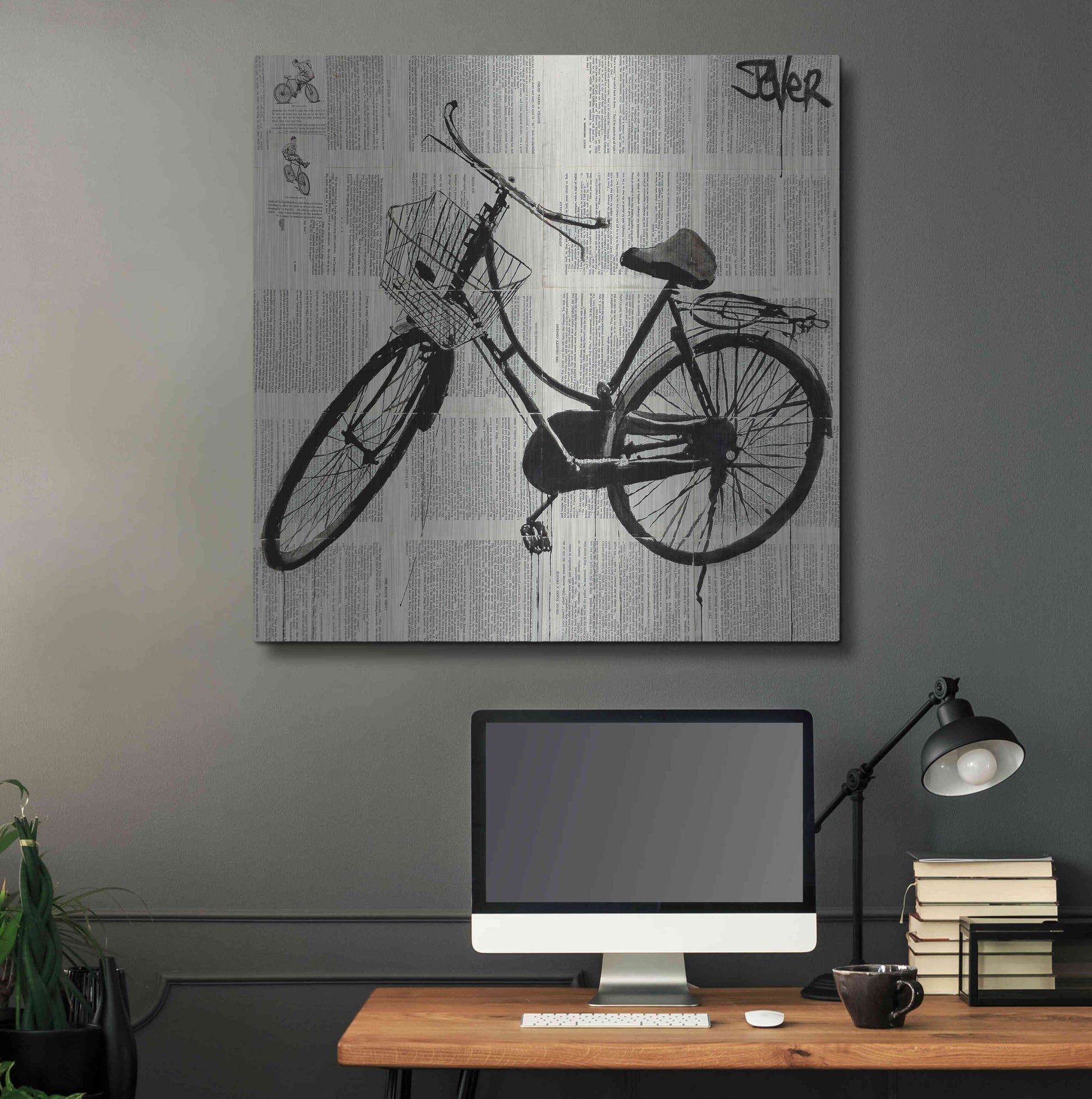 Luxe Metal Art 'Ride New' by Loui Jover, Metal Wall Art,36x36