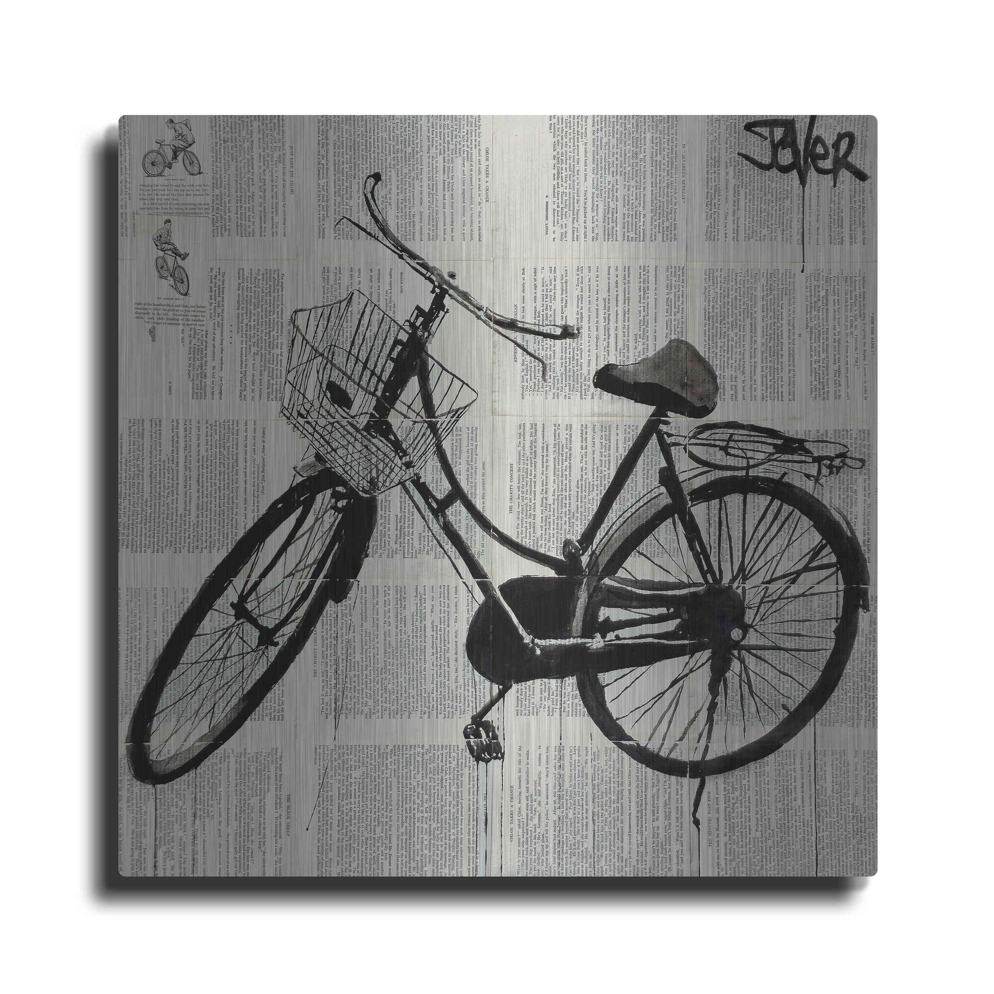 Luxe Metal Art 'Ride New' by Loui Jover, Metal Wall Art