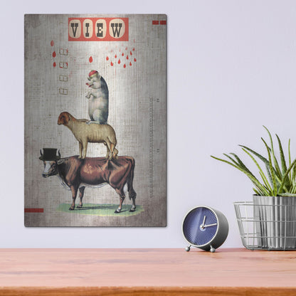 Luxe Metal Art 'Together' by Elo Marc, Metal Wall Art,12x16