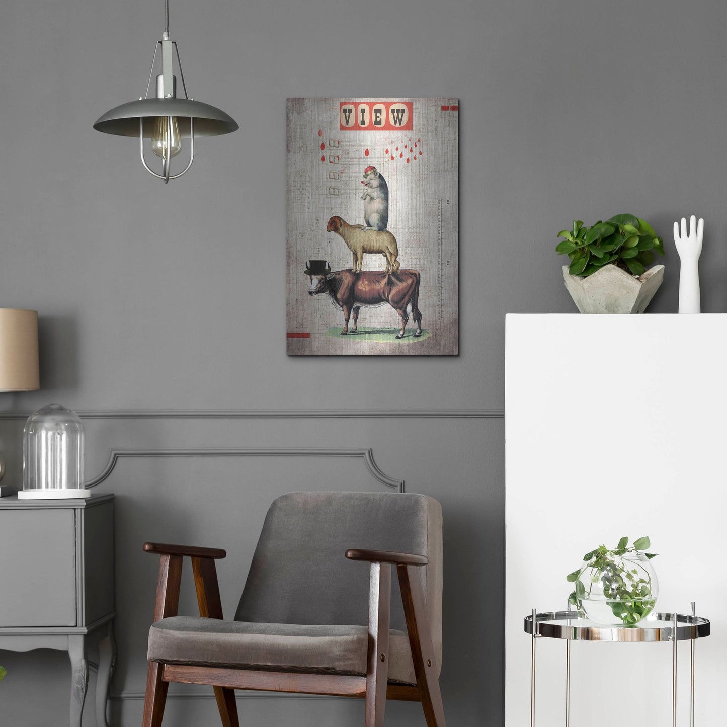 Luxe Metal Art 'Together' by Elo Marc, Metal Wall Art,16x24