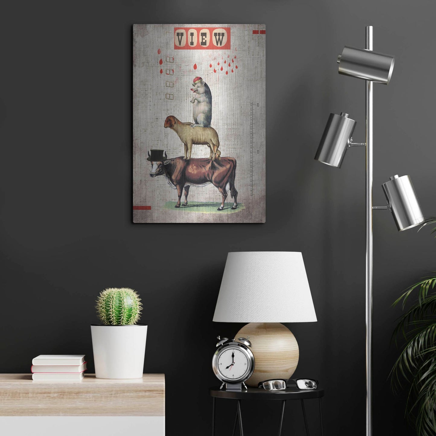 Luxe Metal Art 'Together' by Elo Marc, Metal Wall Art,16x24