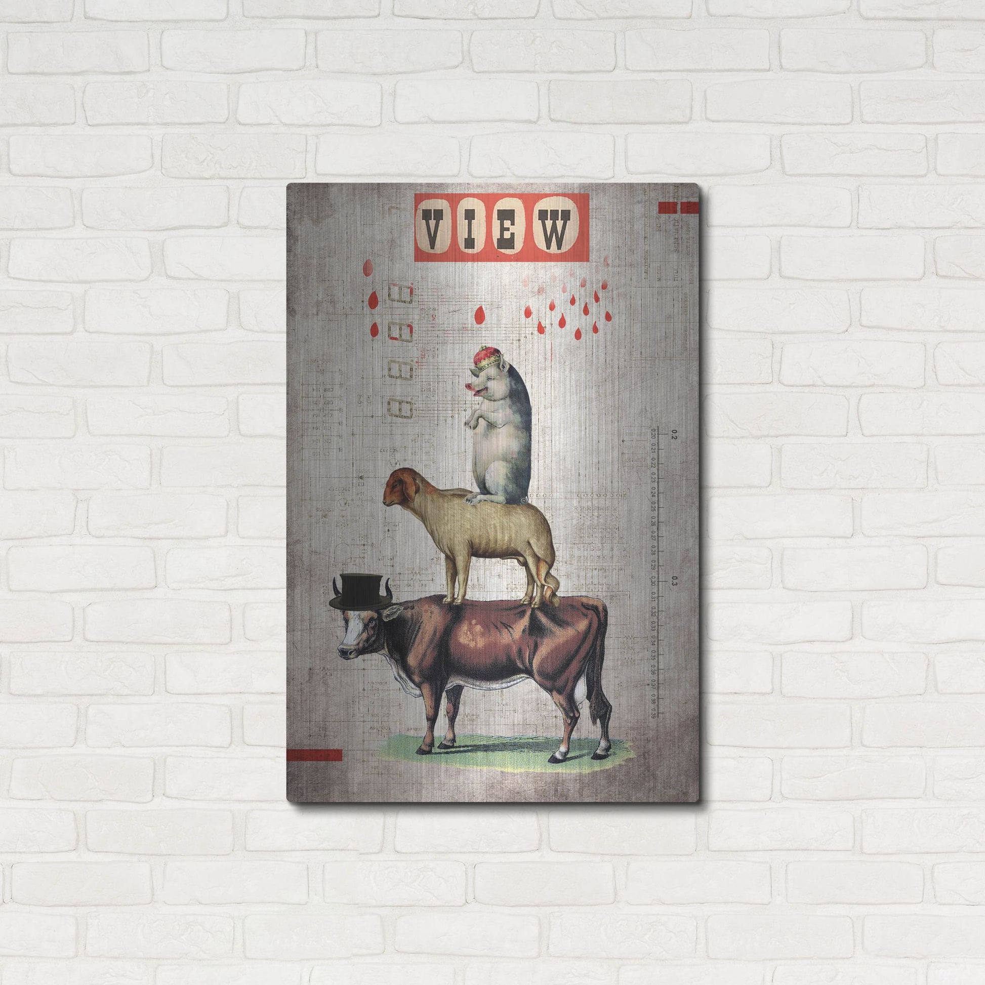 Luxe Metal Art 'Together' by Elo Marc, Metal Wall Art,24x36