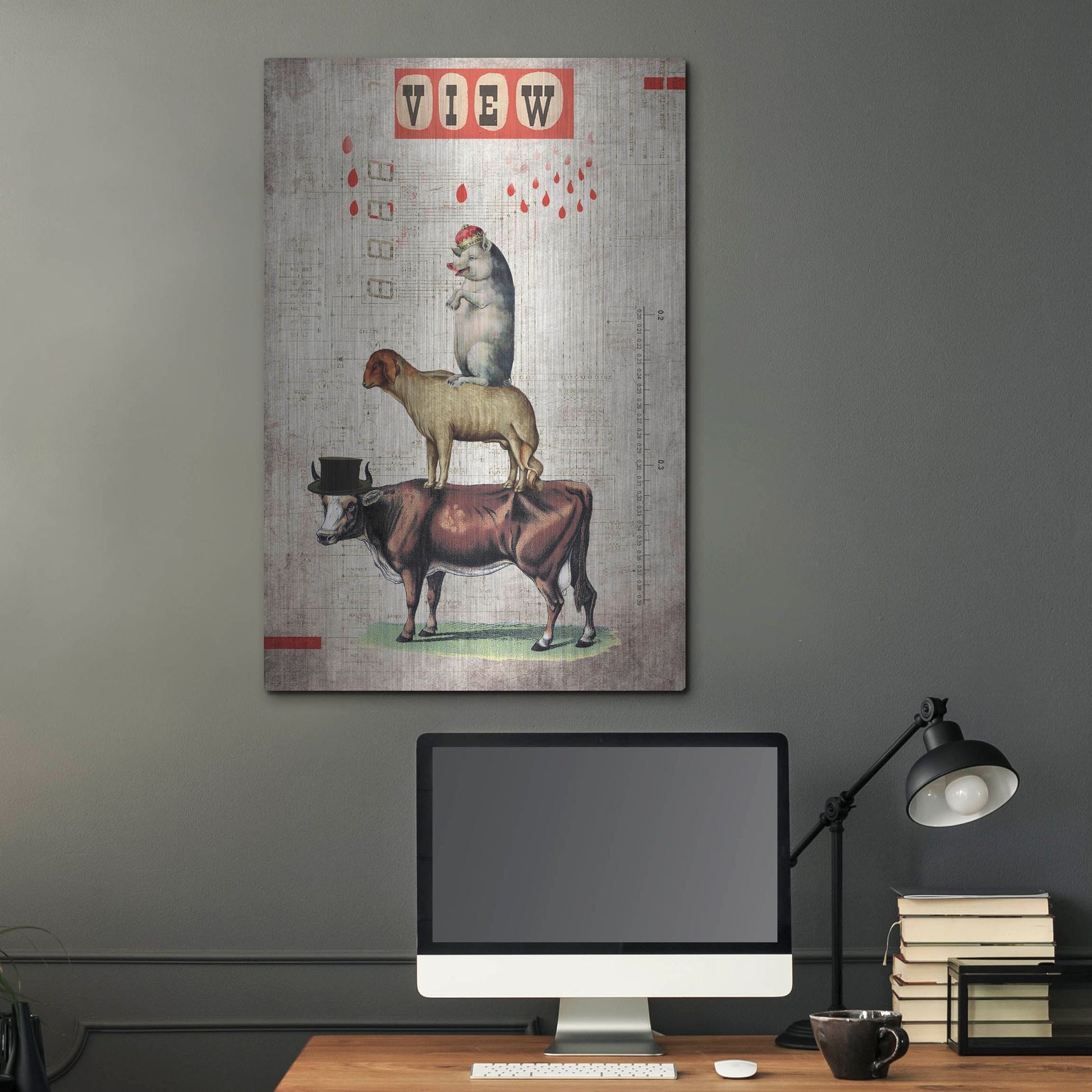 Luxe Metal Art 'Together' by Elo Marc, Metal Wall Art,24x36