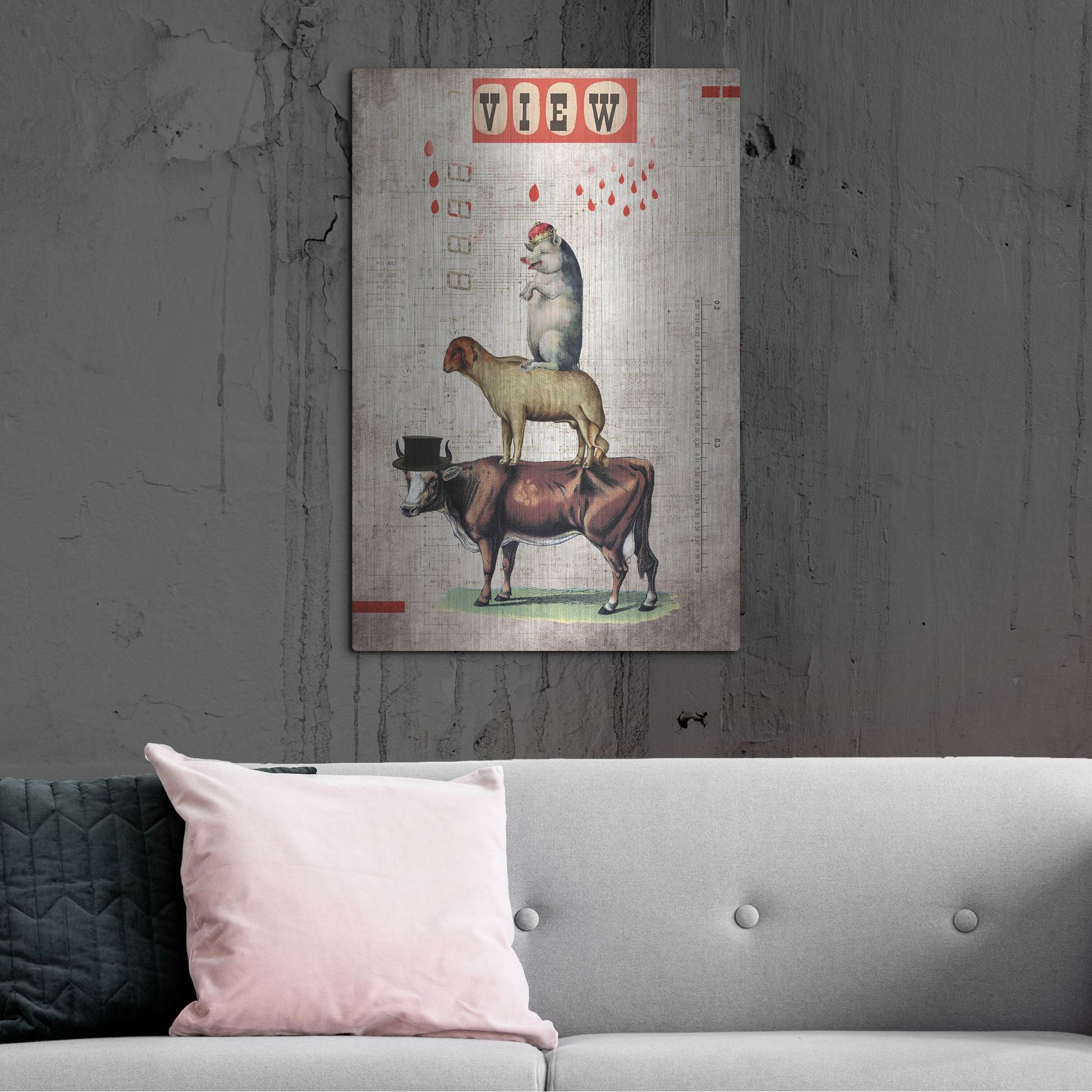 Luxe Metal Art 'Together' by Elo Marc, Metal Wall Art,24x36