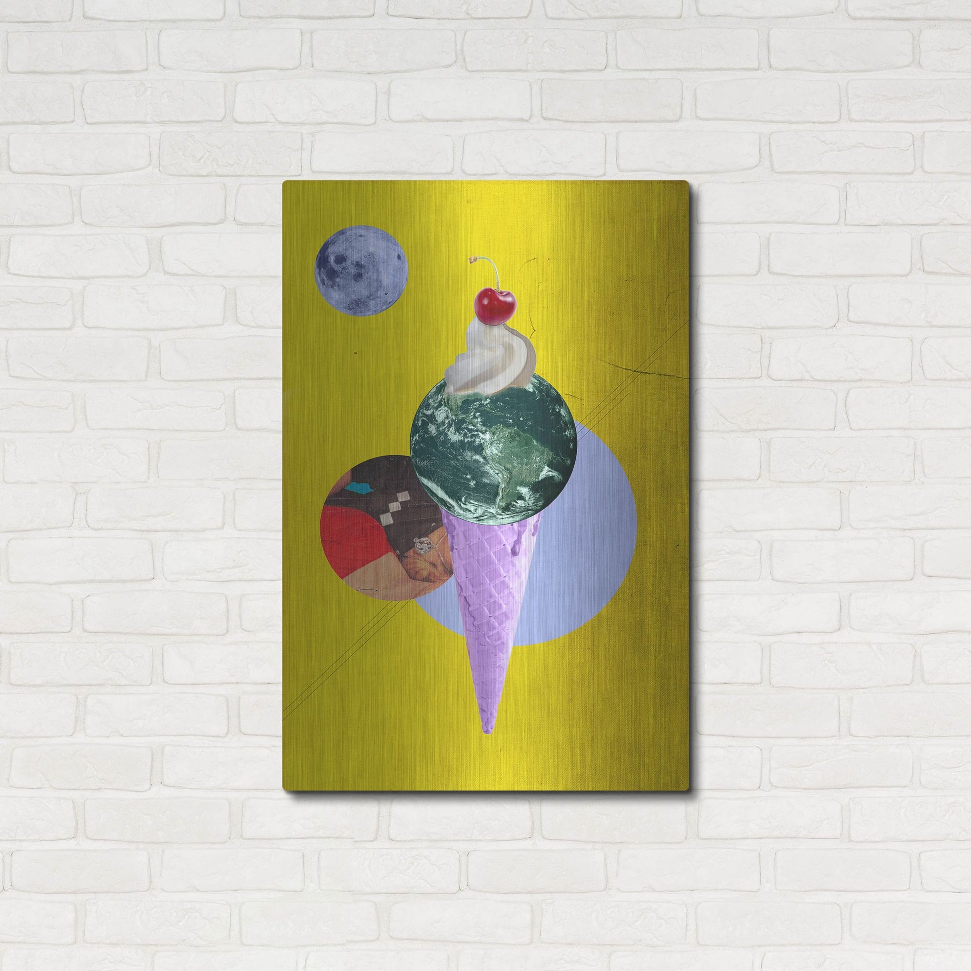 Luxe Metal Art 'Earthcone' by Elo Marc, Metal Wall Art,24x36