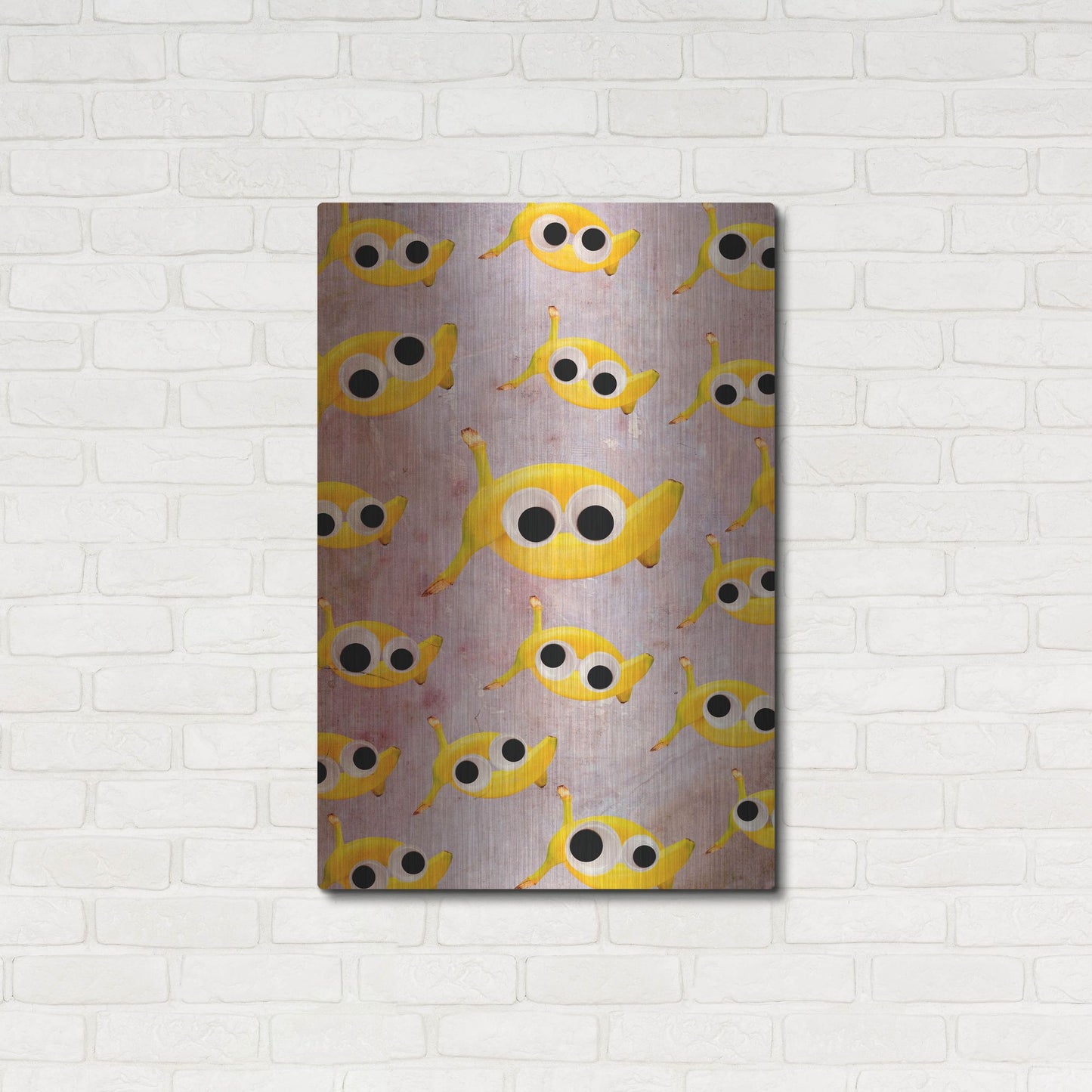 Luxe Metal Art 'Goin' Bananas' by Elo Marc, Metal Wall Art,24x36