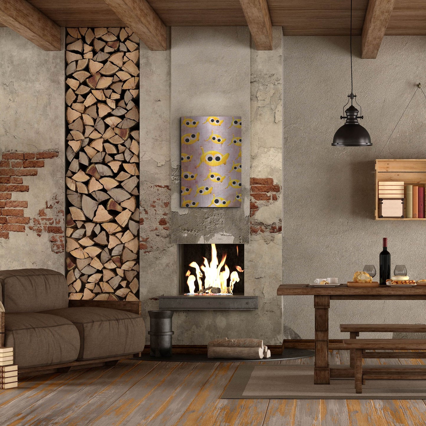 Luxe Metal Art 'Goin' Bananas' by Elo Marc, Metal Wall Art,24x36