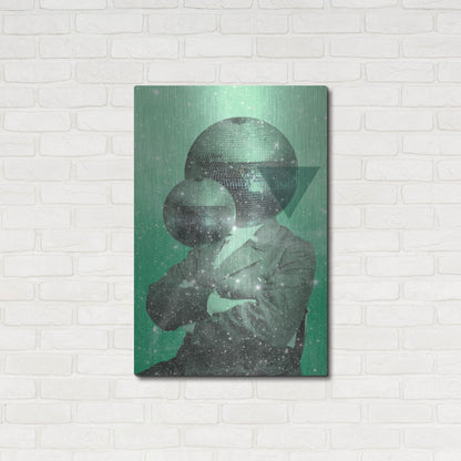 Luxe Metal Art 'Green Universe' by Elo Marc, Metal Wall Art,24x36
