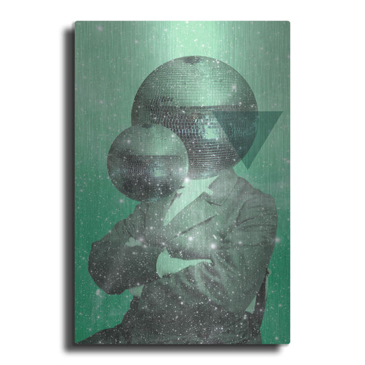 Luxe Metal Art 'Green Universe' by Elo Marc, Metal Wall Art