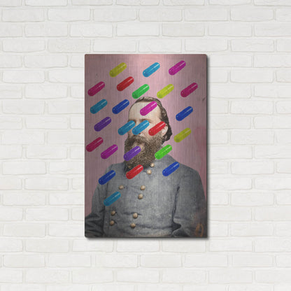 Luxe Metal Art 'Major Pill' by Elo Marc, Metal Wall Art,24x36