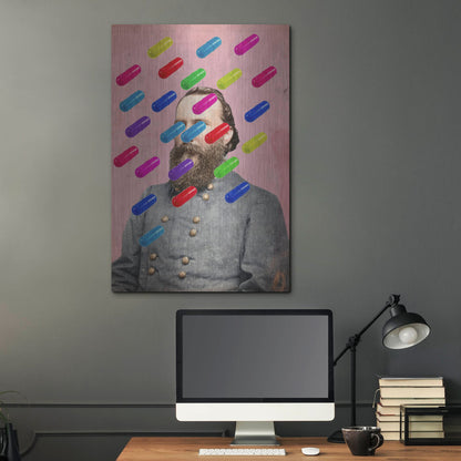 Luxe Metal Art 'Major Pill' by Elo Marc, Metal Wall Art,24x36