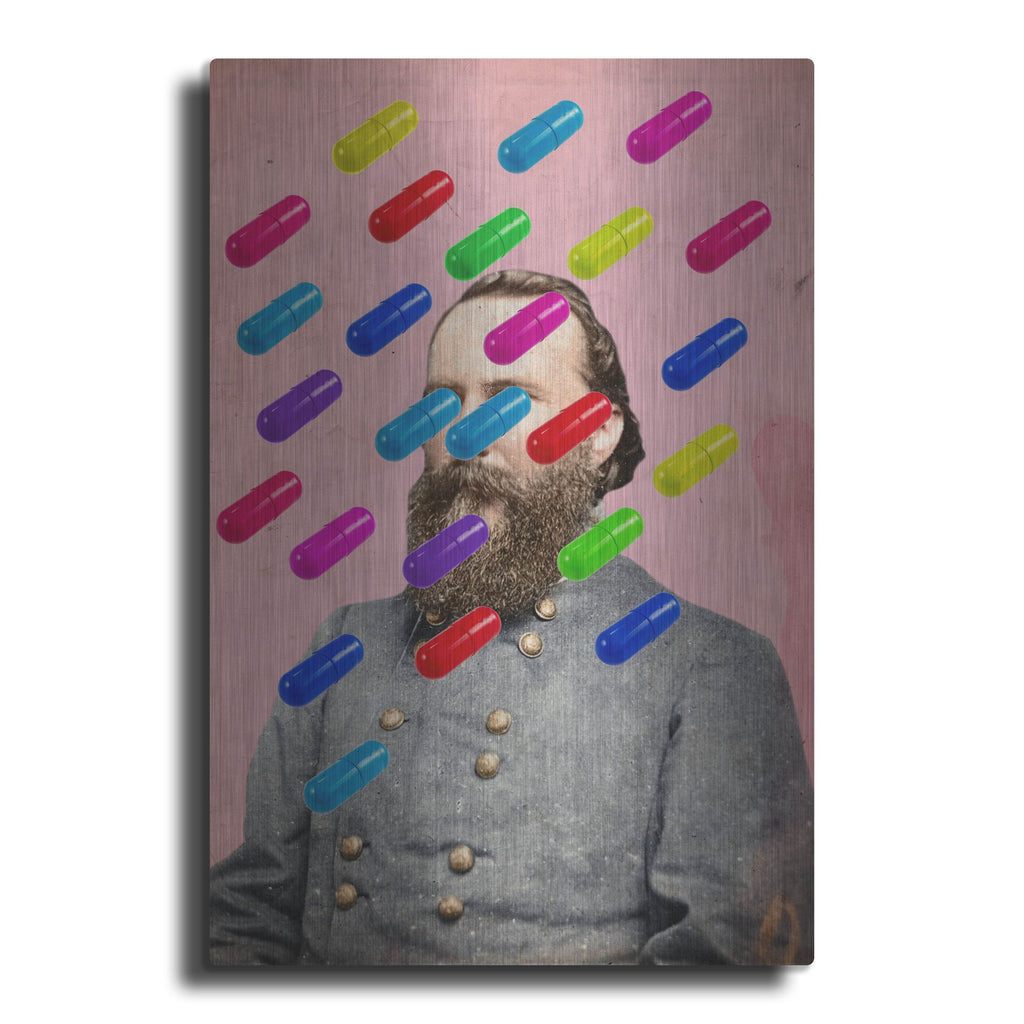 Luxe Metal Art 'Major Pill' by Elo Marc, Metal Wall Art