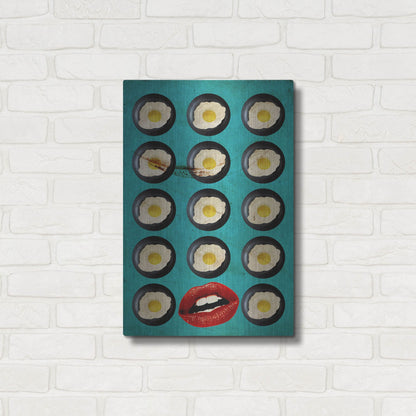 Luxe Metal Art 'One Egg A Day' by Elo Marc, Metal Wall Art,16x24