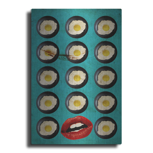 Luxe Metal Art 'One Egg A Day' by Elo Marc, Metal Wall Art