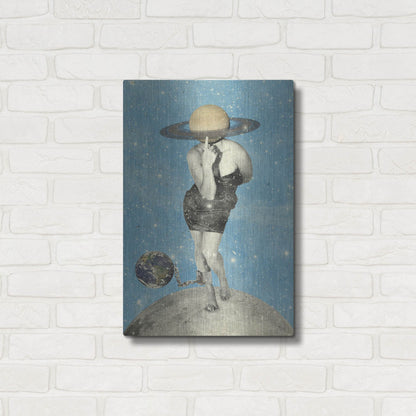 Luxe Metal Art 'Spacin' Out' by Elo Marc, Metal Wall Art,16x24