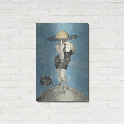 Luxe Metal Art 'Spacin' Out' by Elo Marc, Metal Wall Art,24x36