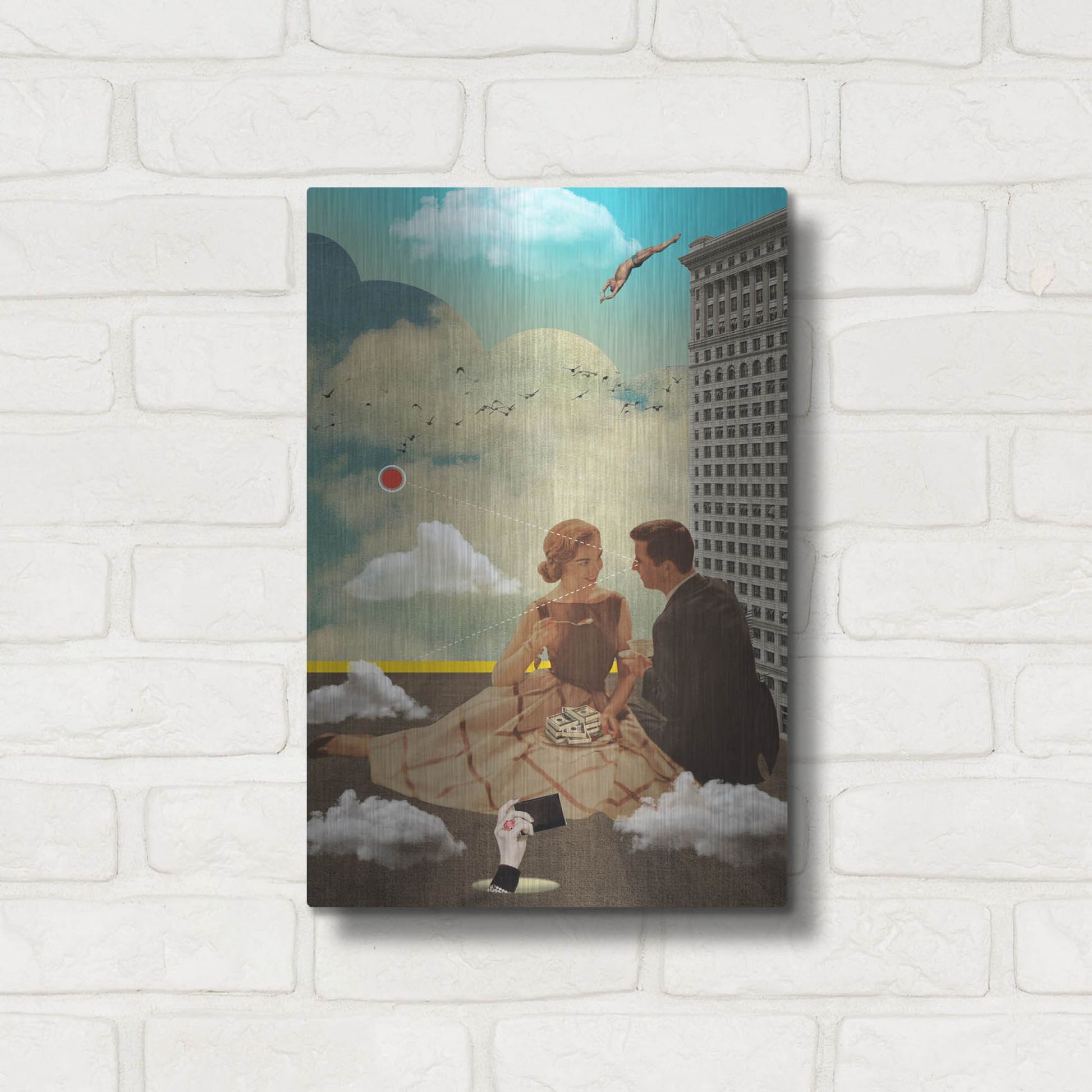 Luxe Metal Art 'All Eyes On Me' by Elo Marc, Metal Wall Art,12x16