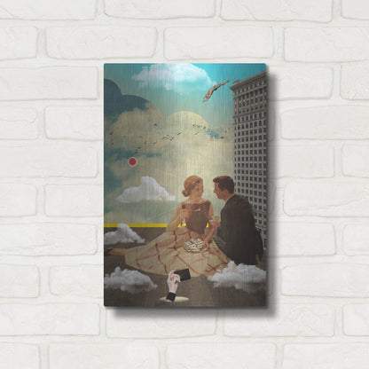 Luxe Metal Art 'All Eyes On Me' by Elo Marc, Metal Wall Art,12x16