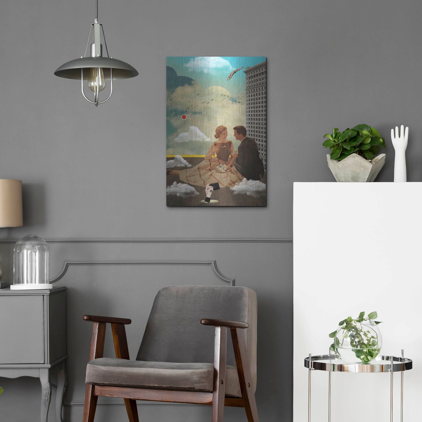 Luxe Metal Art 'All Eyes On Me' by Elo Marc, Metal Wall Art,16x24