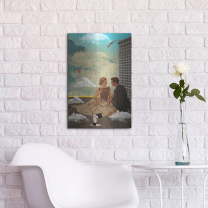 Luxe Metal Art 'All Eyes On Me' by Elo Marc, Metal Wall Art,16x24