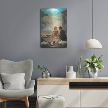 Luxe Metal Art 'All Eyes On Me' by Elo Marc, Metal Wall Art,16x24