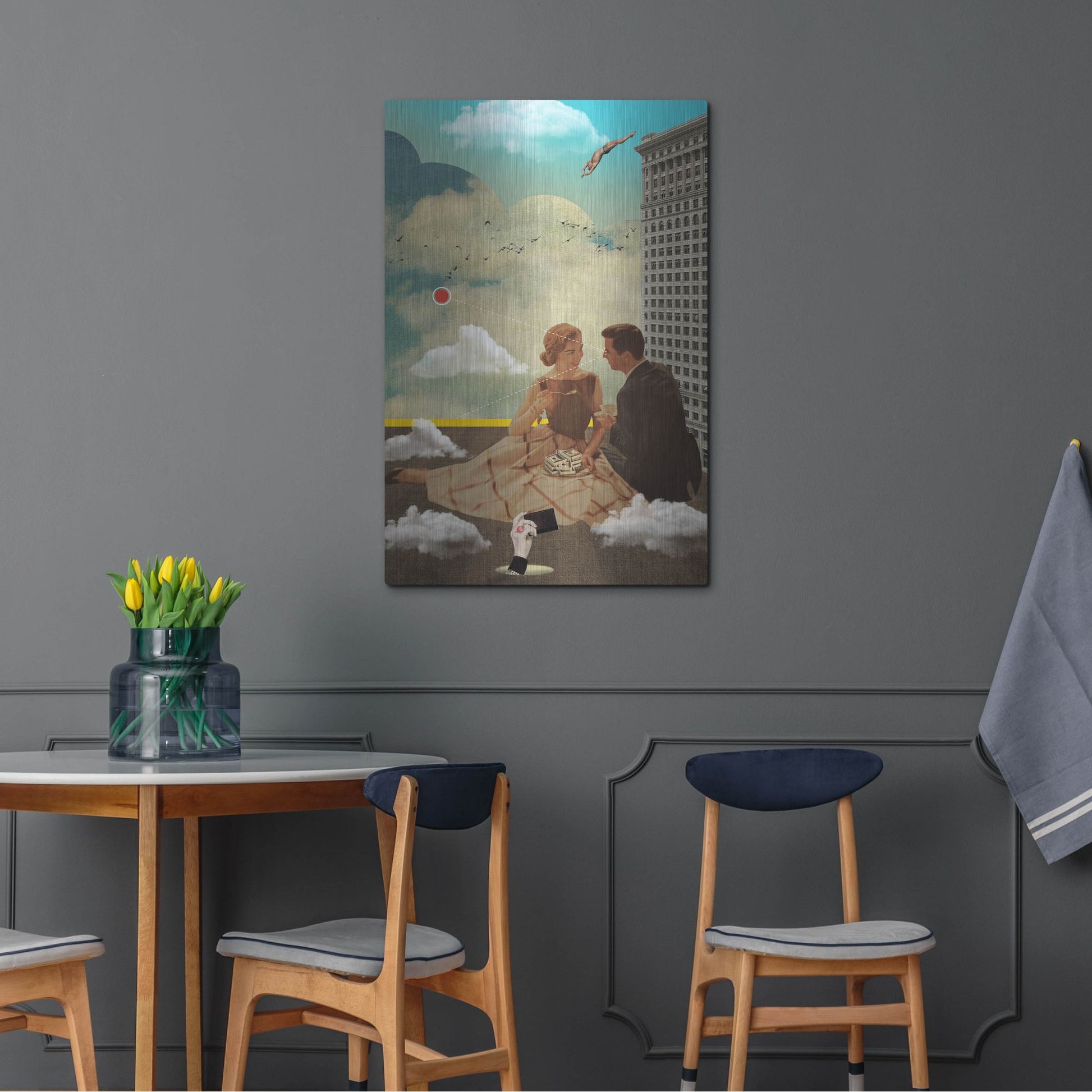 Luxe Metal Art 'All Eyes On Me' by Elo Marc, Metal Wall Art,24x36