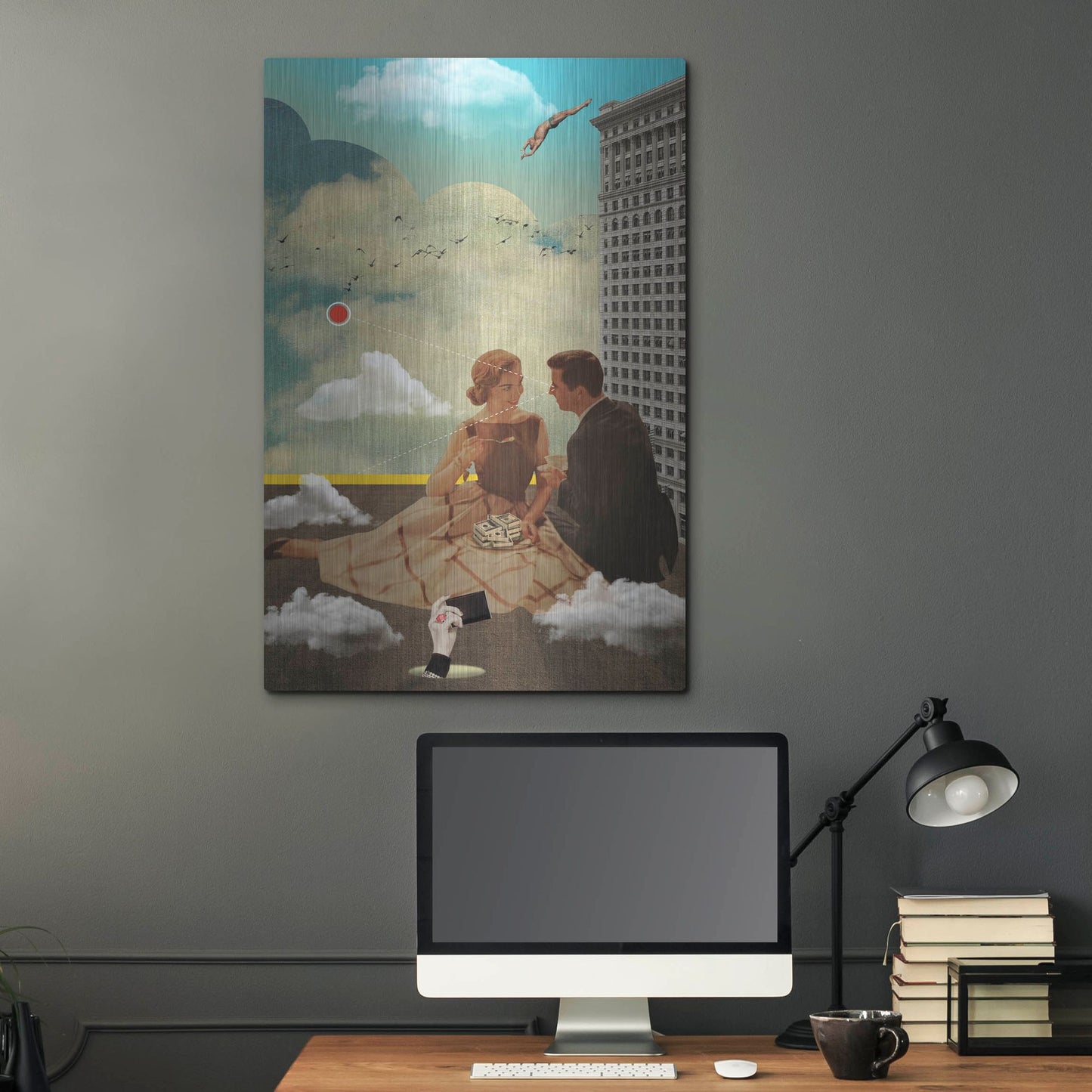 Luxe Metal Art 'All Eyes On Me' by Elo Marc, Metal Wall Art,24x36