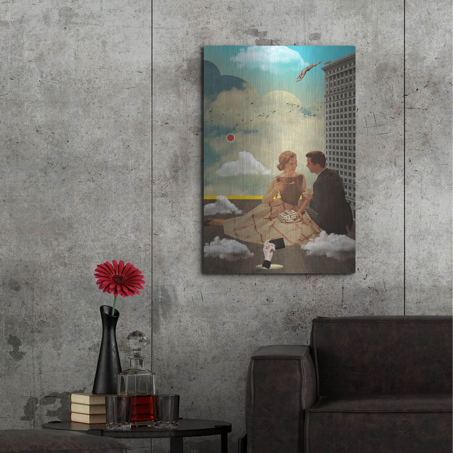 Luxe Metal Art 'All Eyes On Me' by Elo Marc, Metal Wall Art,24x36