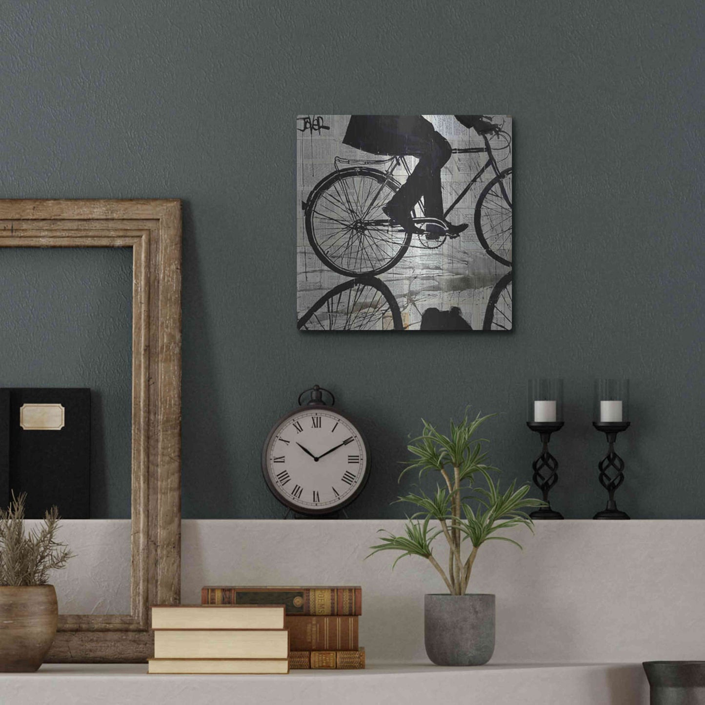 Luxe Metal Art 'Ride' by Loui Jover, Metal Wall Art,12x12