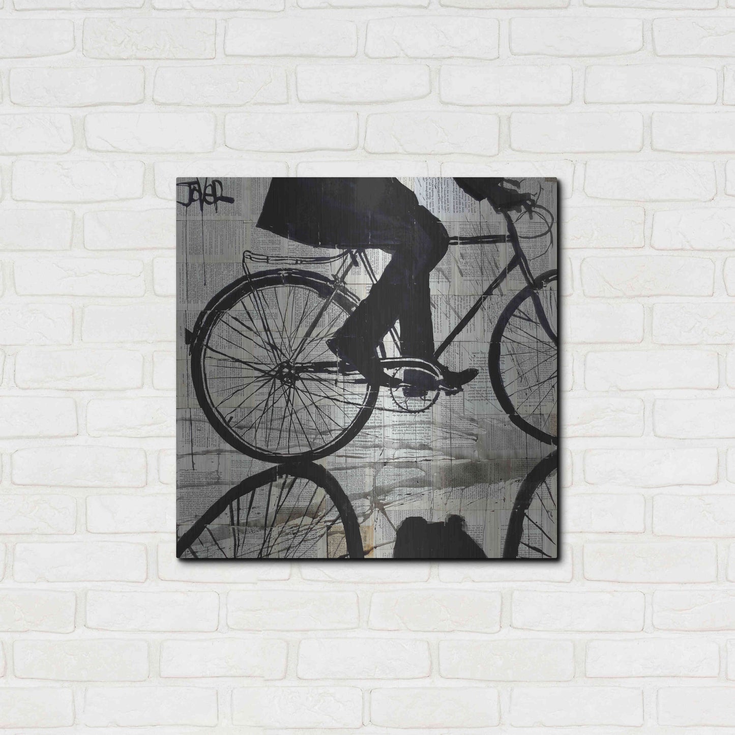 Luxe Metal Art 'Ride' by Loui Jover, Metal Wall Art,24x24