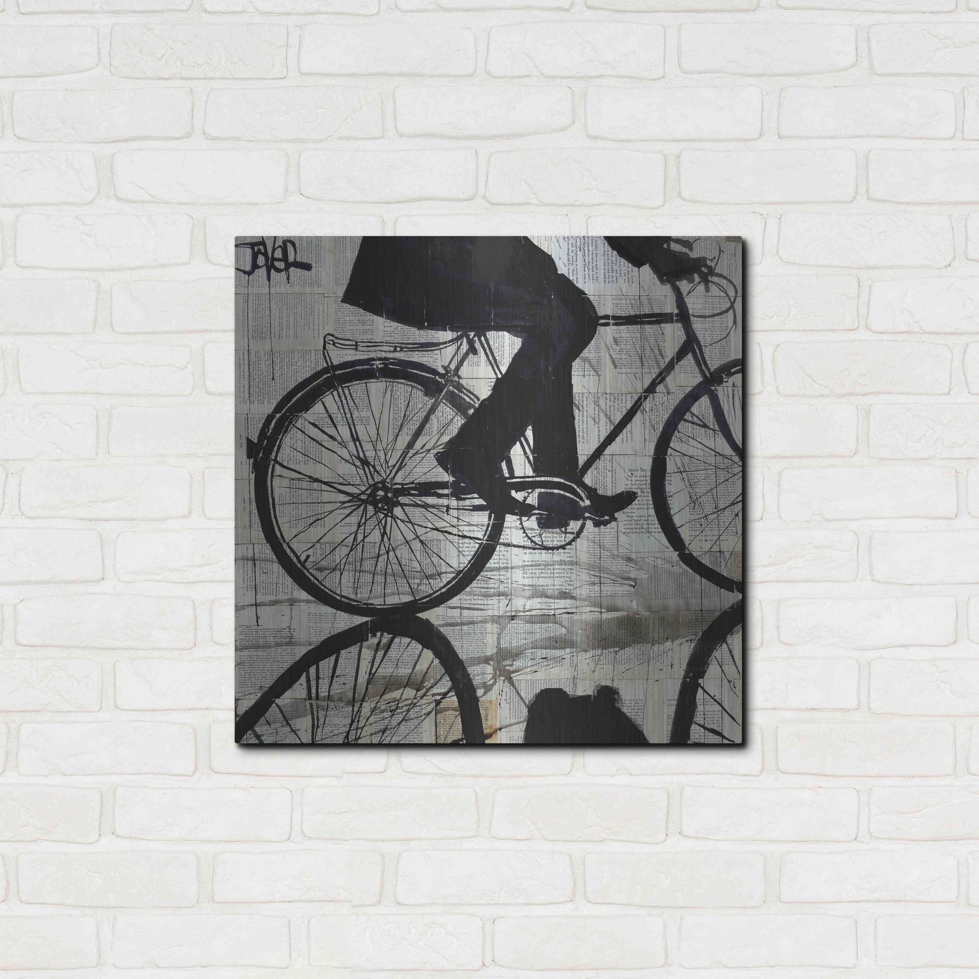 Luxe Metal Art 'Ride' by Loui Jover, Metal Wall Art,24x24