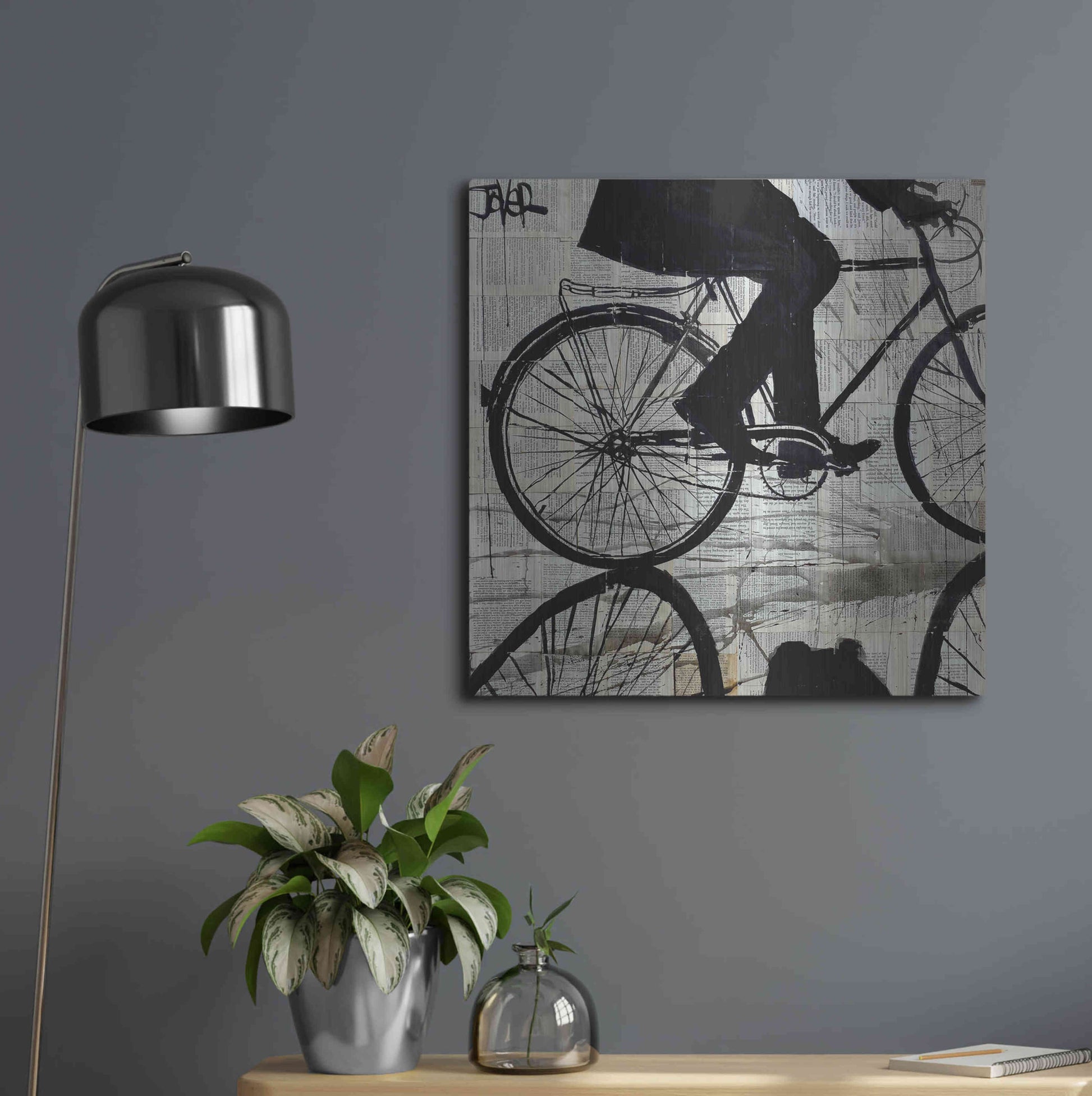 Luxe Metal Art 'Ride' by Loui Jover, Metal Wall Art,24x24