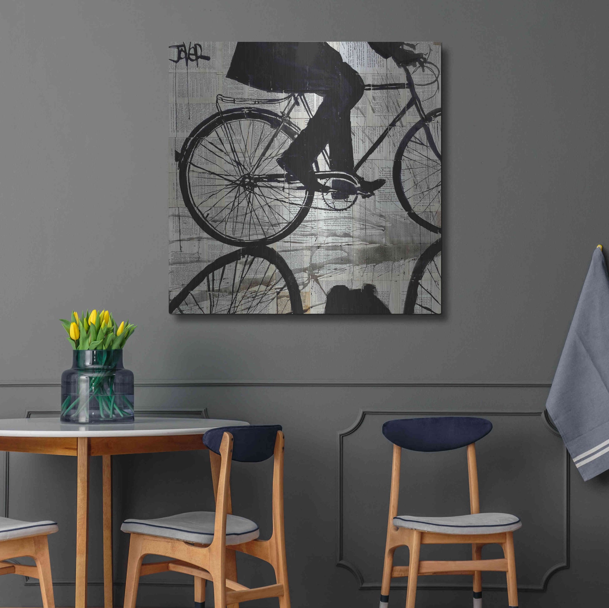 Luxe Metal Art 'Ride' by Loui Jover, Metal Wall Art,36x36