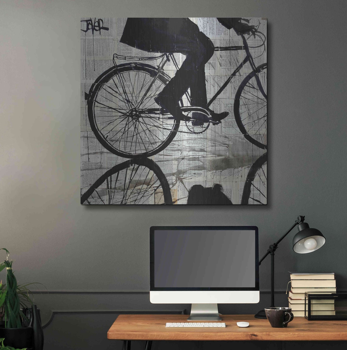 Luxe Metal Art 'Ride' by Loui Jover, Metal Wall Art,36x36