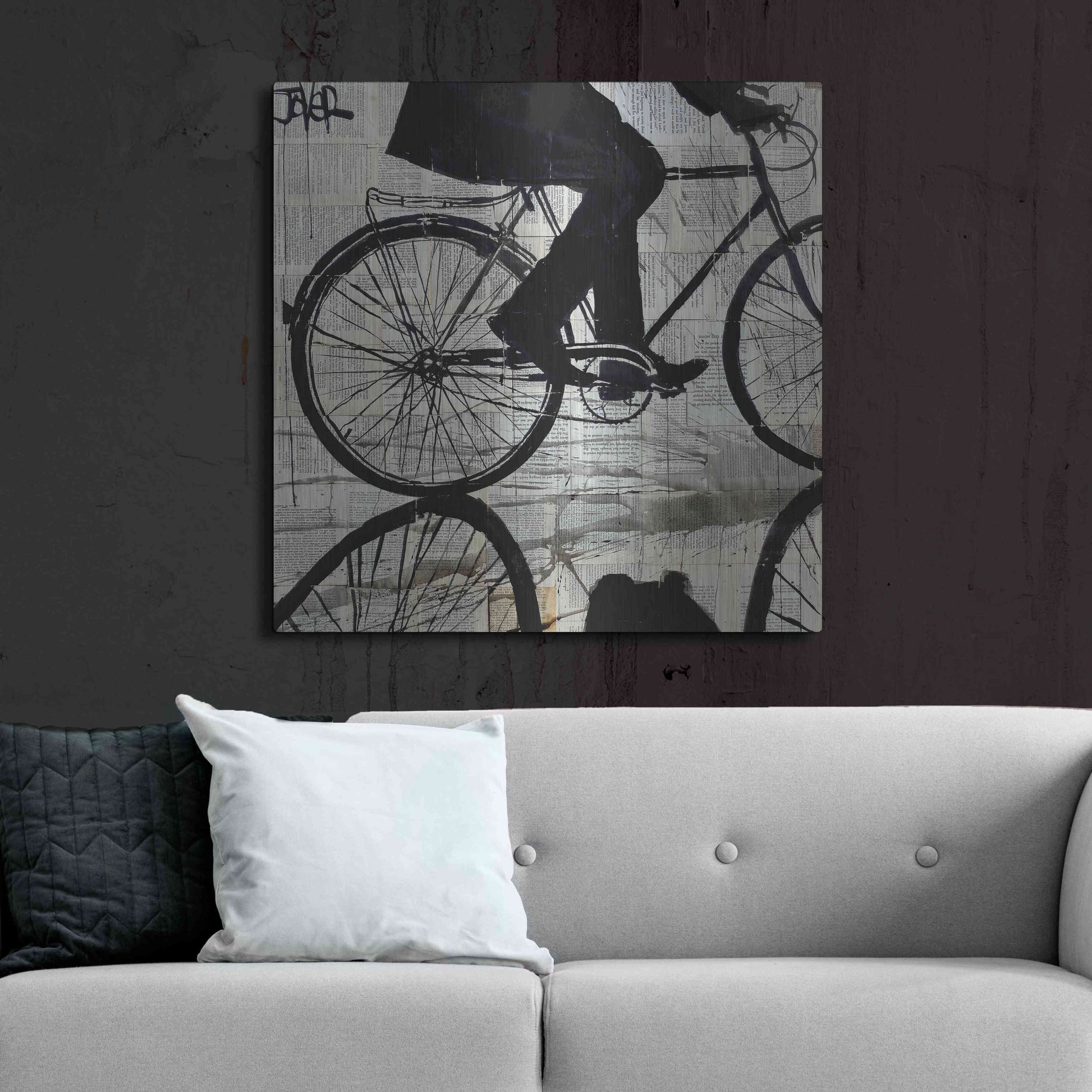 Luxe Metal Art 'Ride' by Loui Jover, Metal Wall Art,36x36