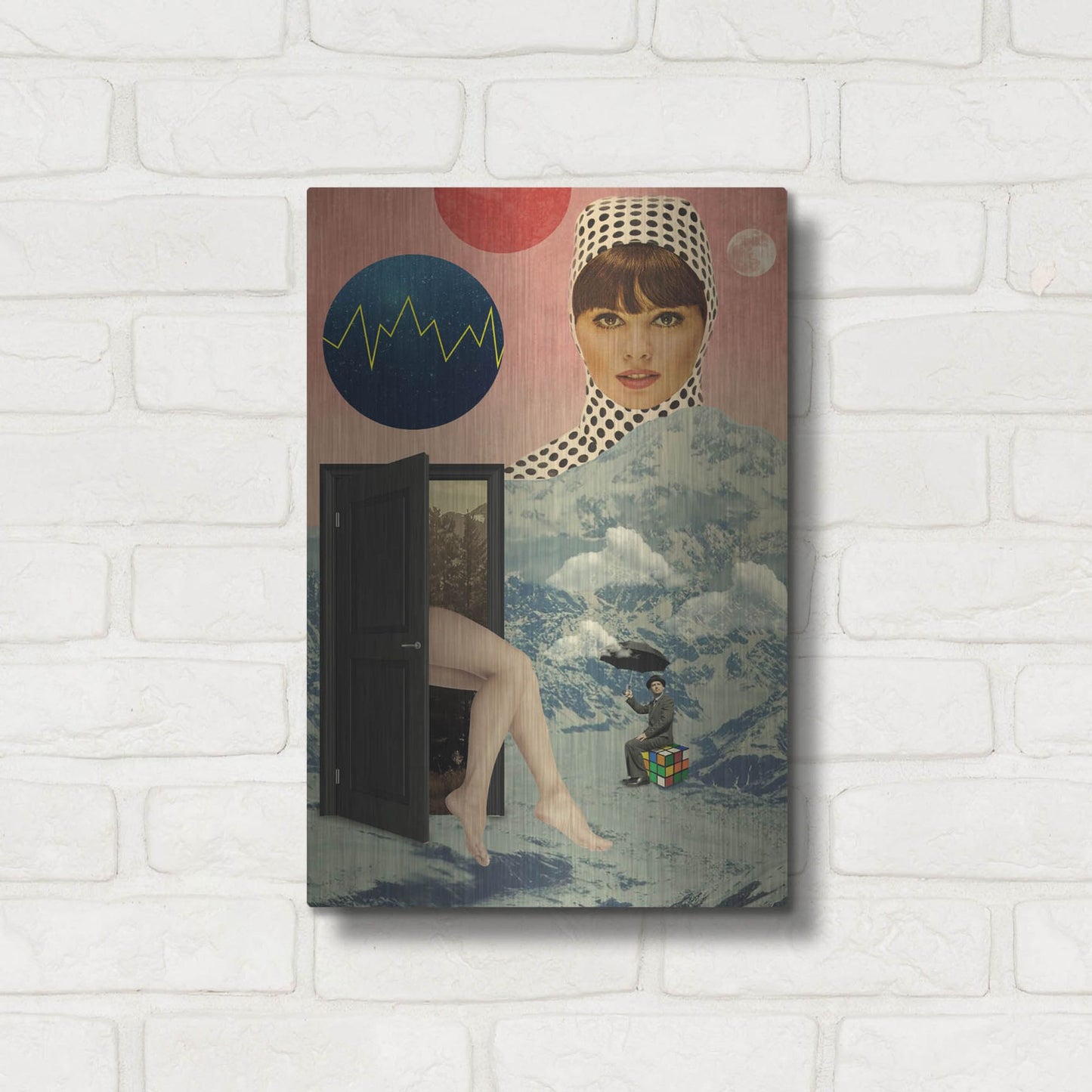 Luxe Metal Art 'Beyond The Unknown' by Elo Marc, Metal Wall Art,12x16