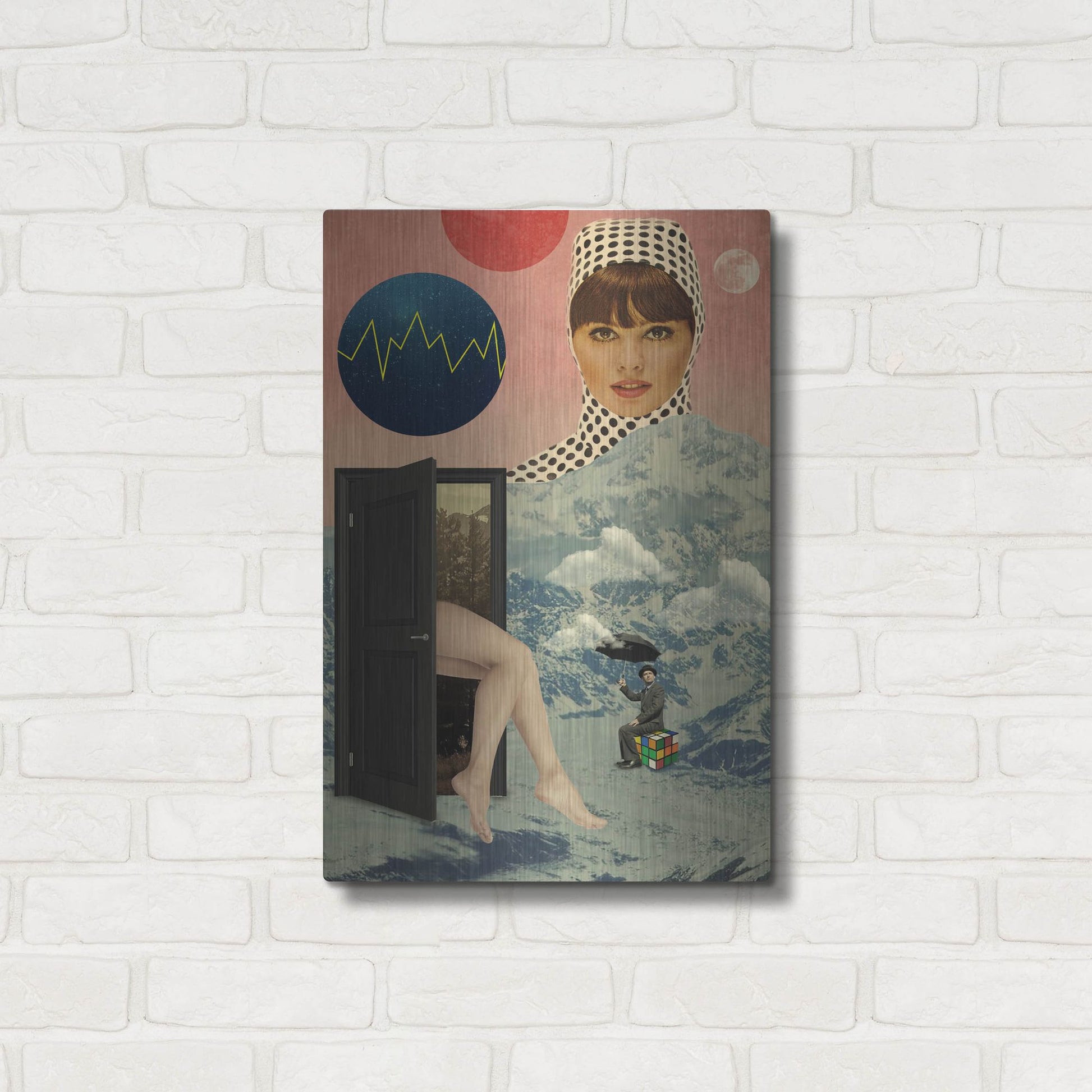 Luxe Metal Art 'Beyond The Unknown' by Elo Marc, Metal Wall Art,16x24