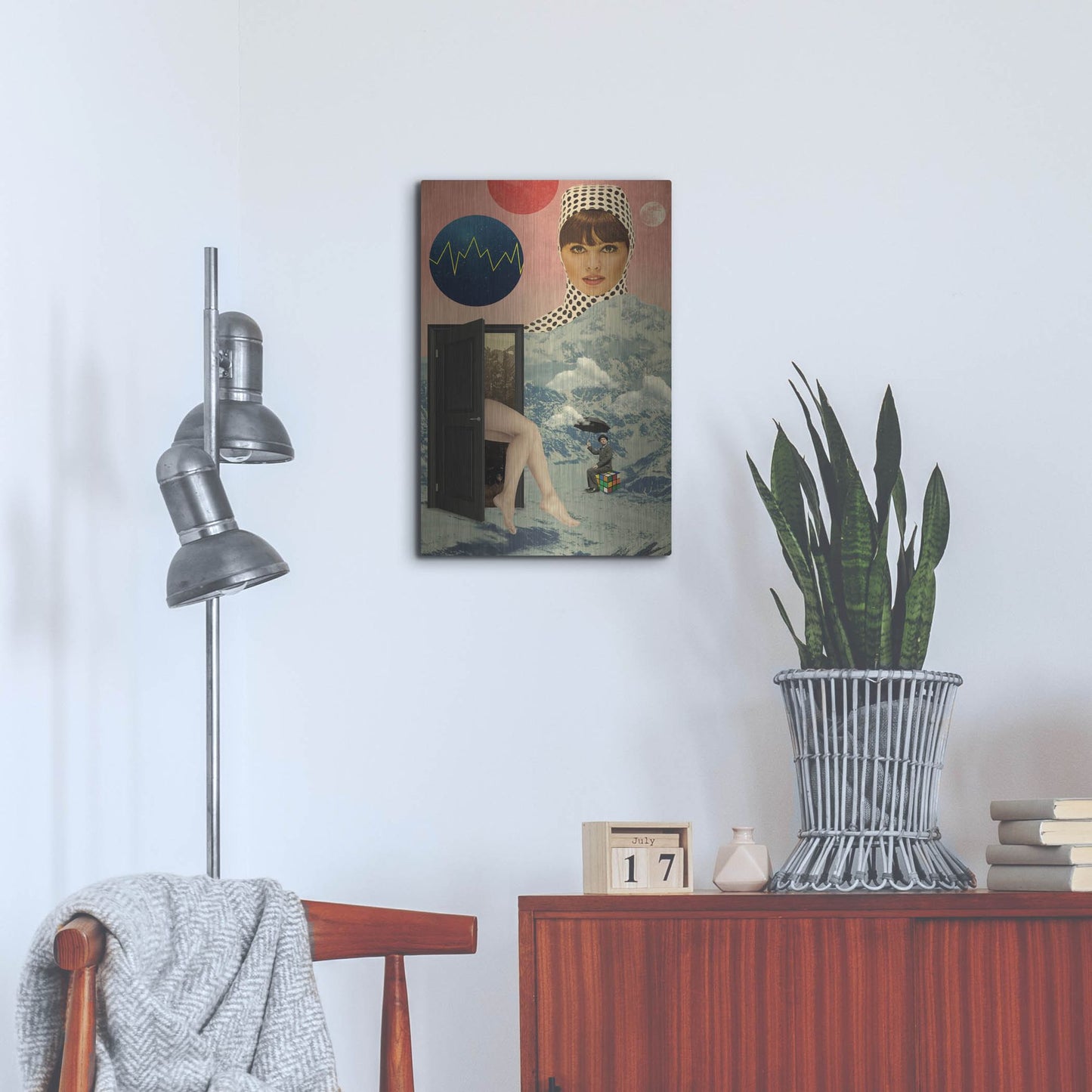 Luxe Metal Art 'Beyond The Unknown' by Elo Marc, Metal Wall Art,16x24