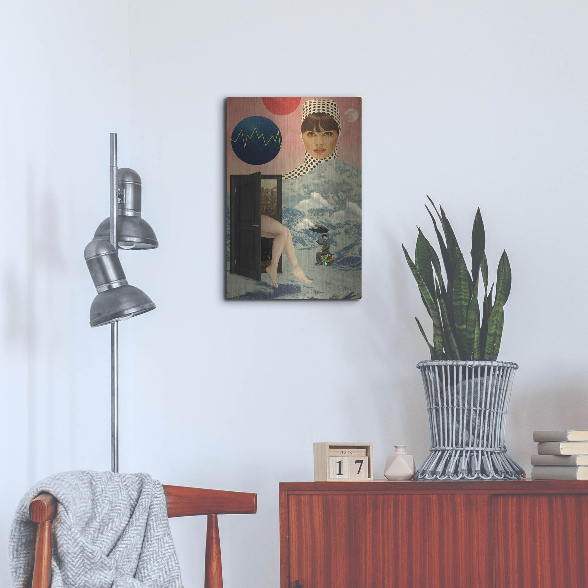 Luxe Metal Art 'Beyond The Unknown' by Elo Marc, Metal Wall Art,16x24