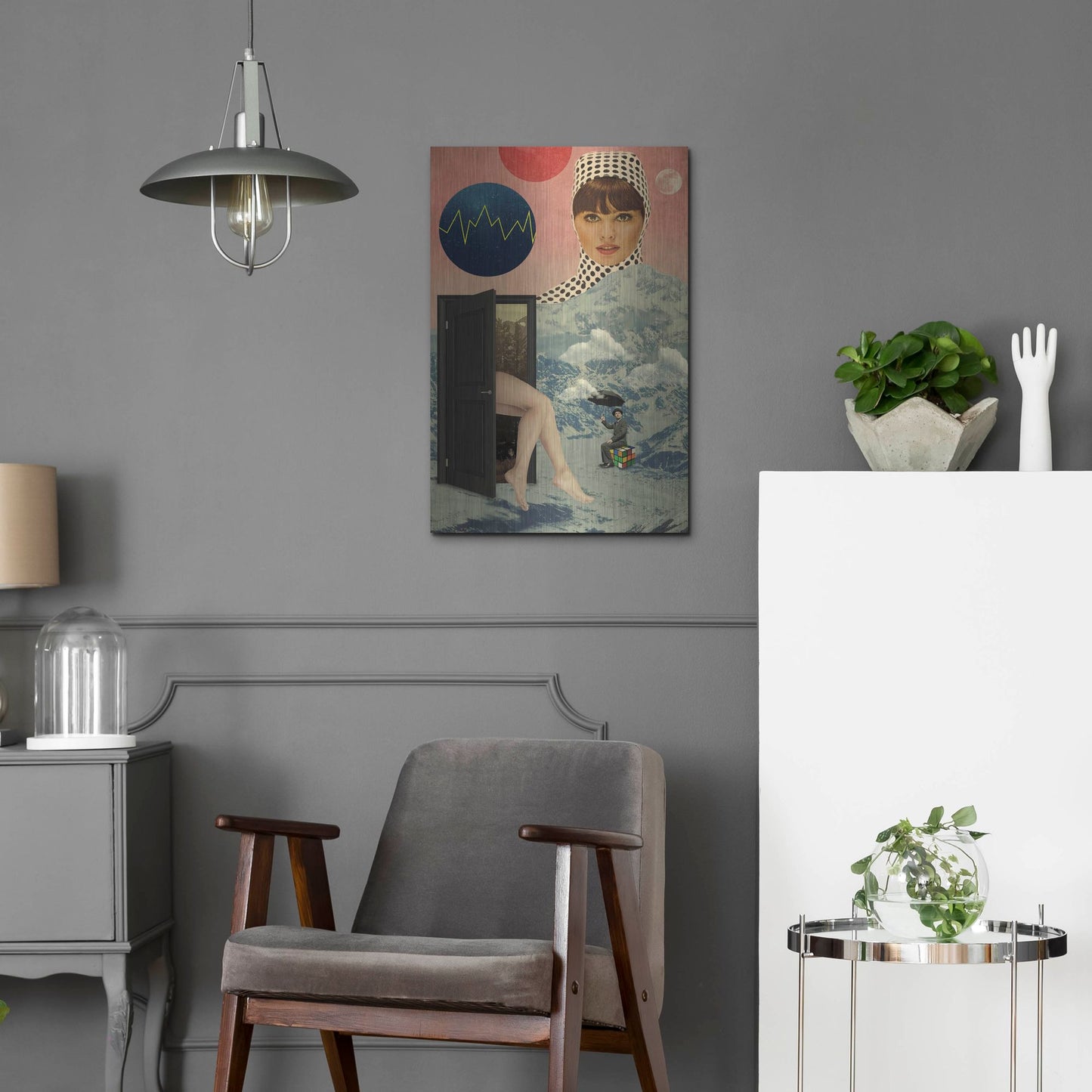 Luxe Metal Art 'Beyond The Unknown' by Elo Marc, Metal Wall Art,16x24