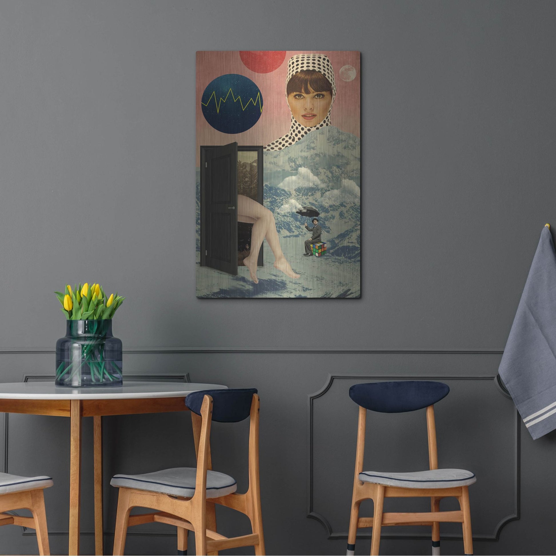 Luxe Metal Art 'Beyond The Unknown' by Elo Marc, Metal Wall Art,24x36