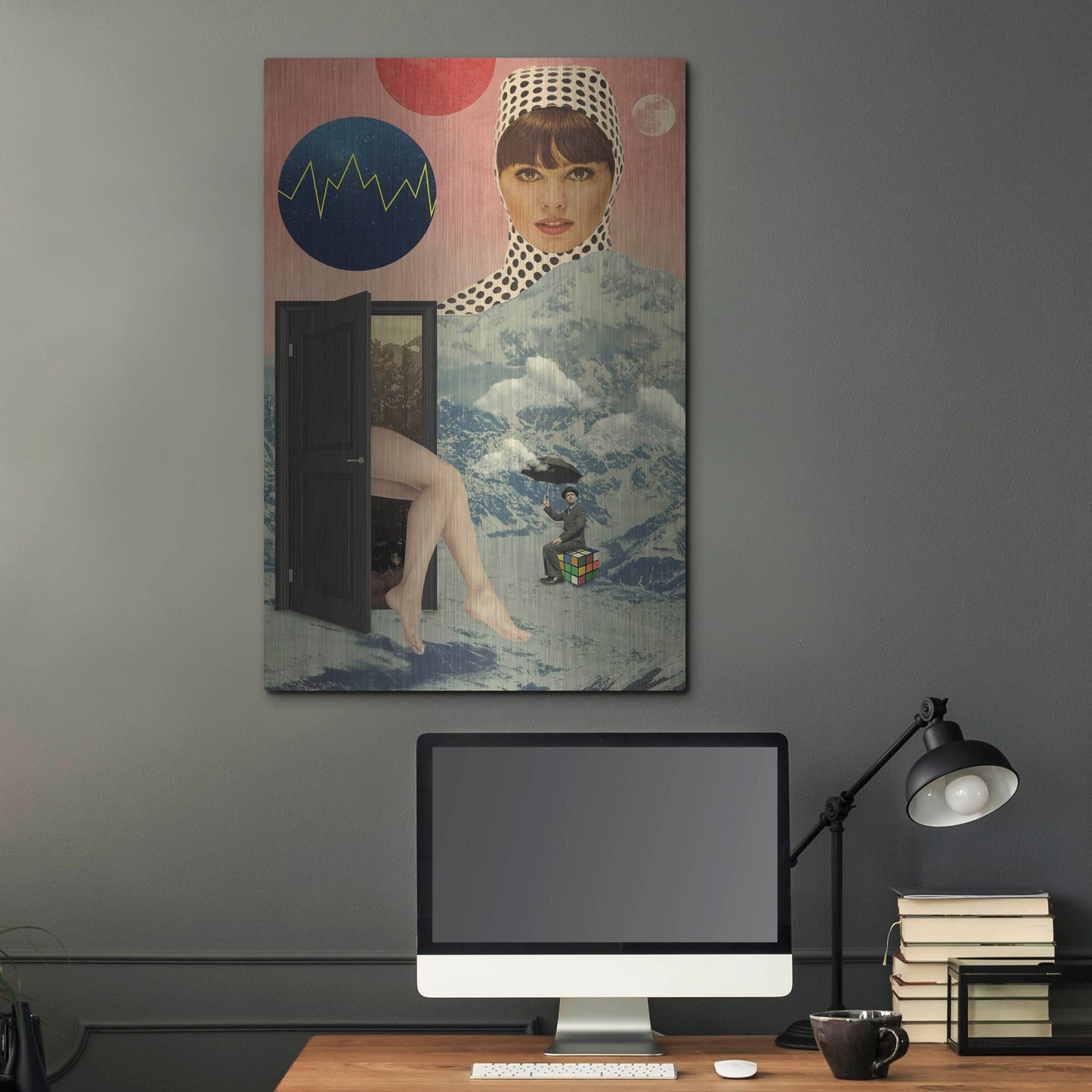 Luxe Metal Art 'Beyond The Unknown' by Elo Marc, Metal Wall Art,24x36