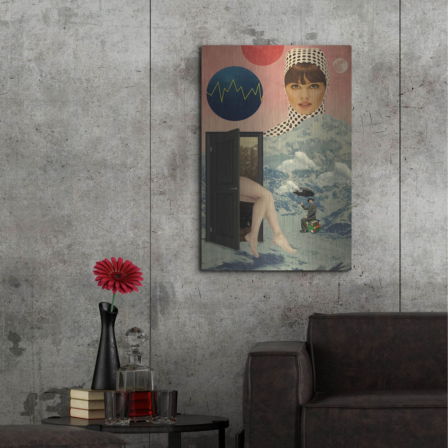 Luxe Metal Art 'Beyond The Unknown' by Elo Marc, Metal Wall Art,24x36