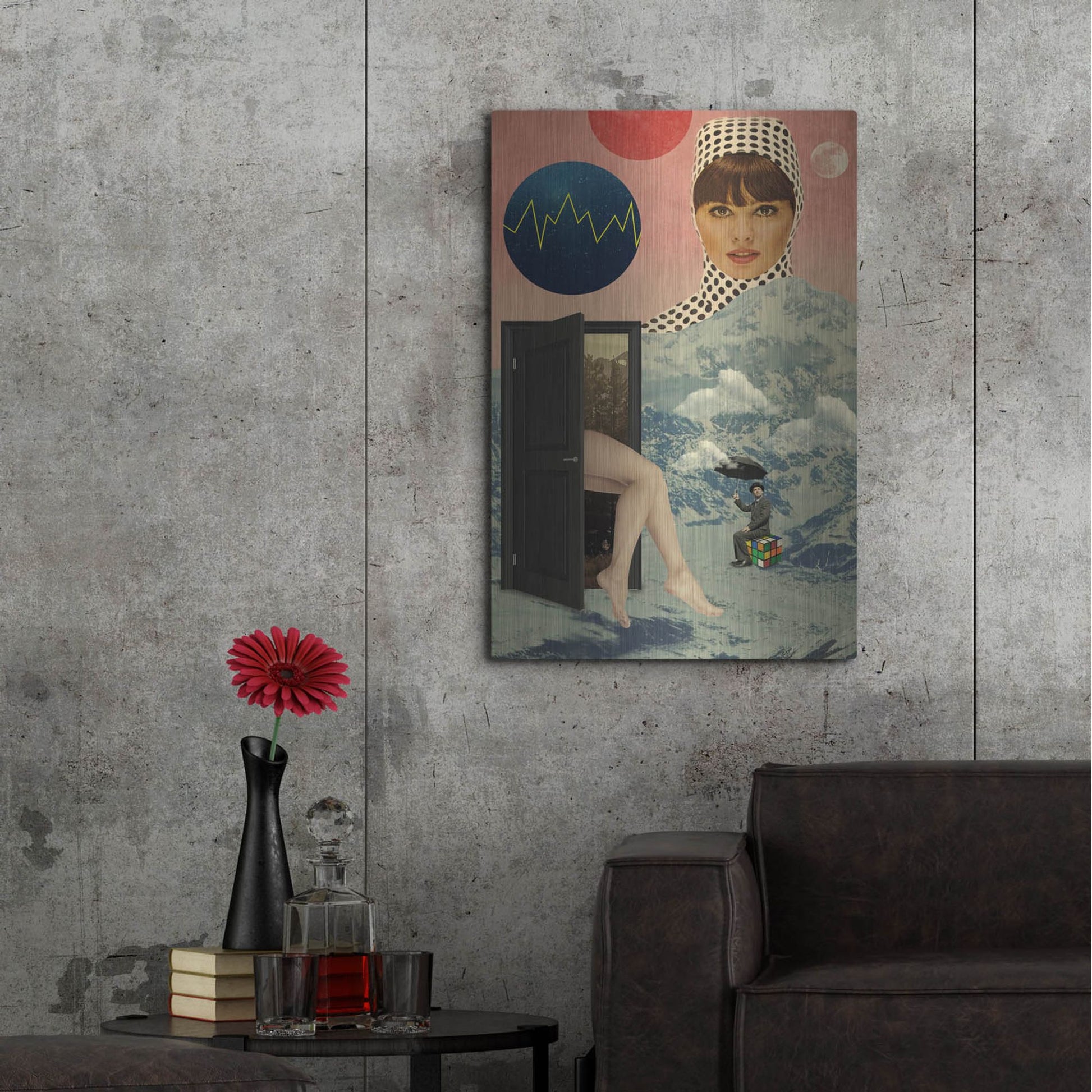 Luxe Metal Art 'Beyond The Unknown' by Elo Marc, Metal Wall Art,24x36