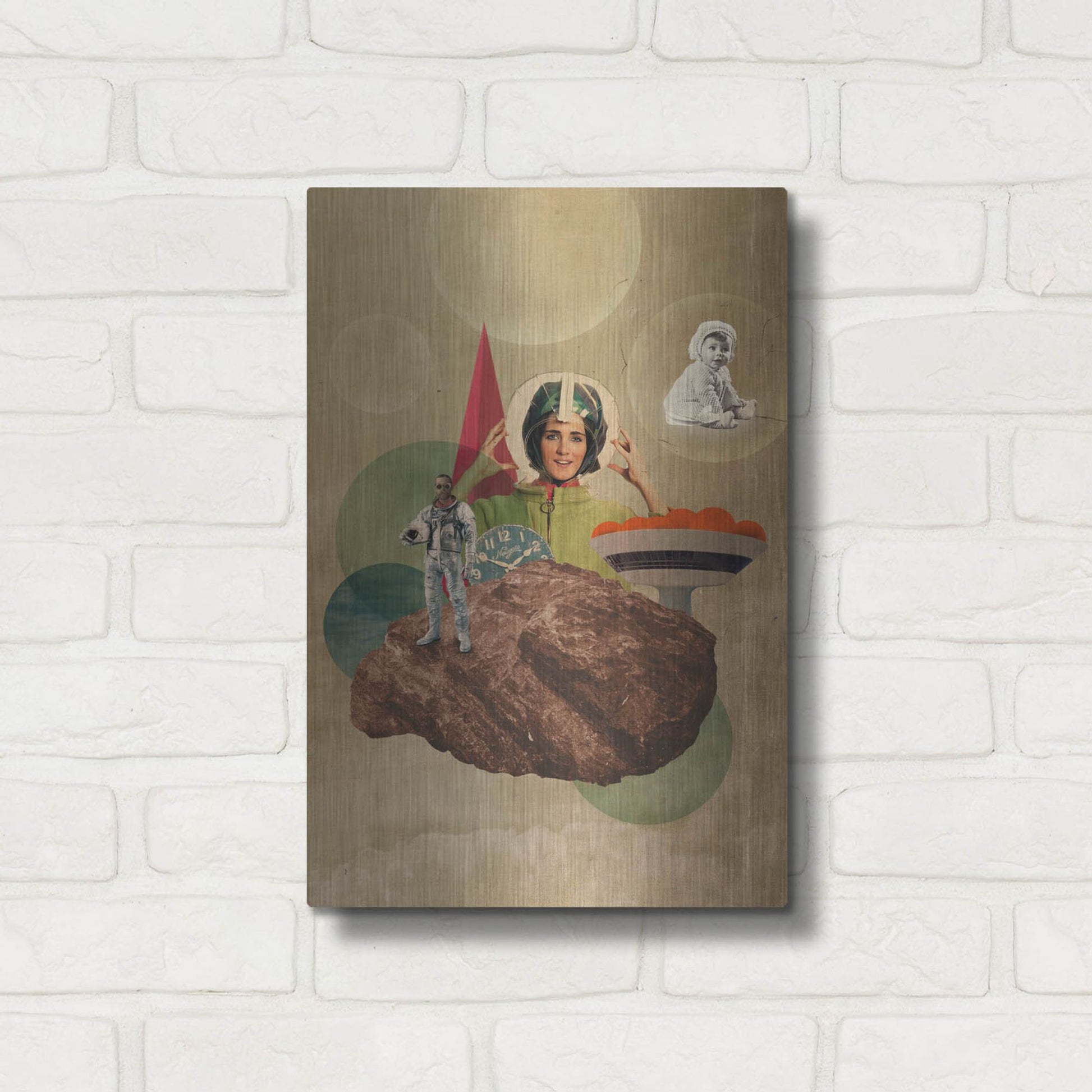 Luxe Metal Art 'Origin' by Elo Marc, Metal Wall Art,12x16