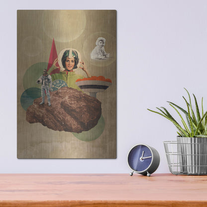 Luxe Metal Art 'Origin' by Elo Marc, Metal Wall Art,12x16