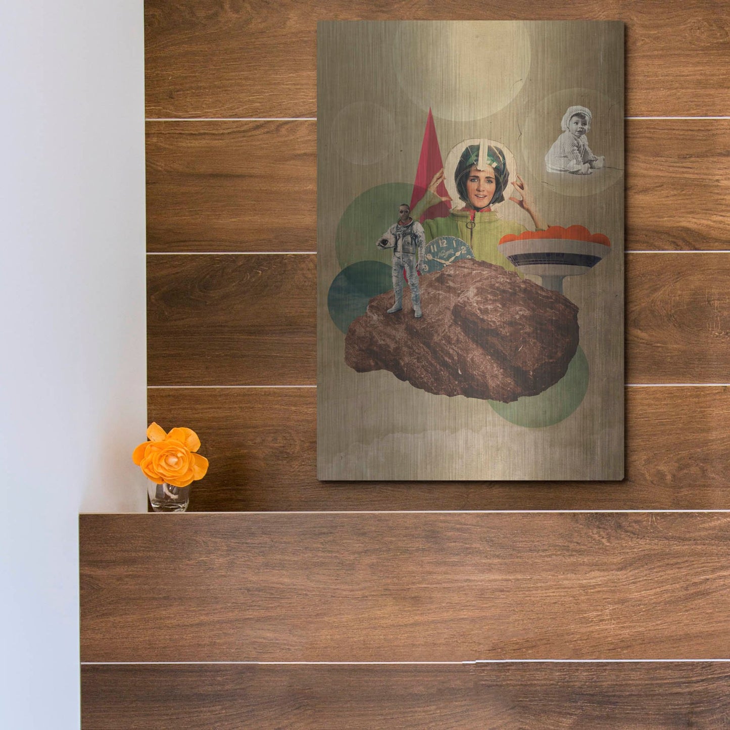 Luxe Metal Art 'Origin' by Elo Marc, Metal Wall Art,12x16