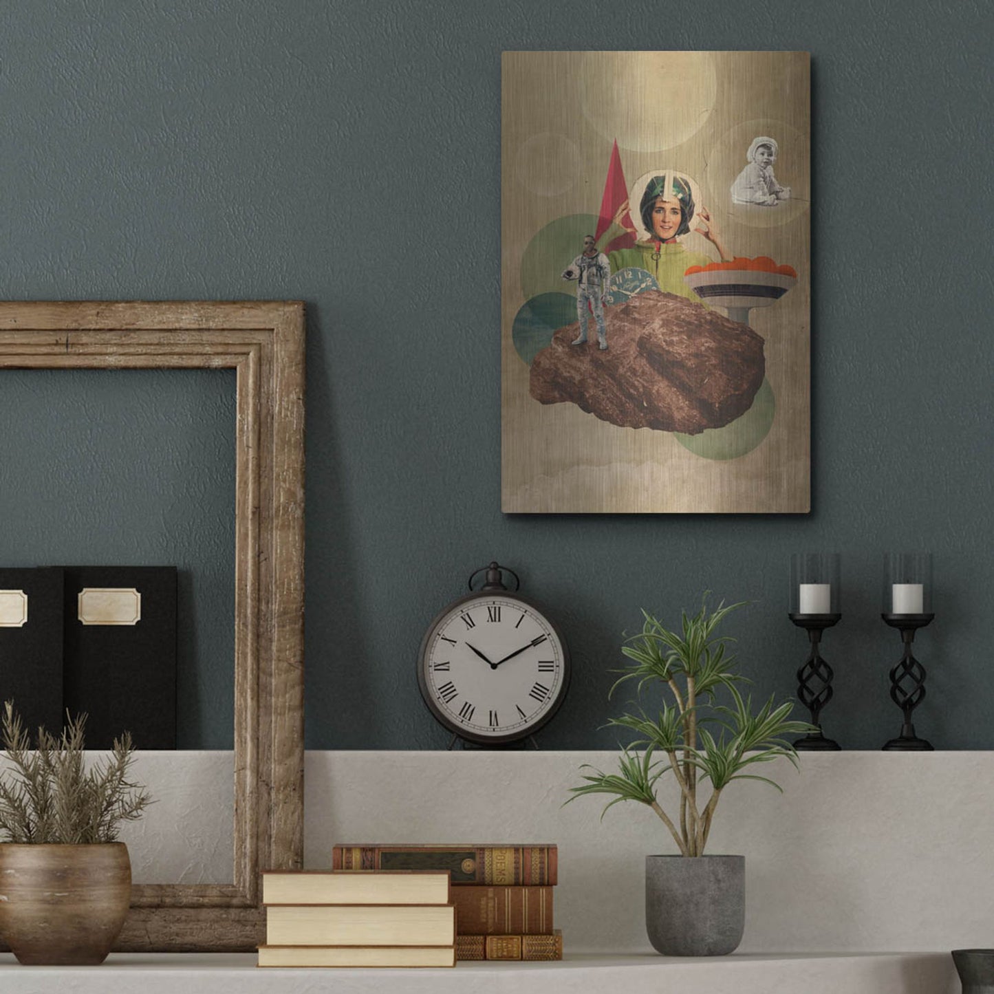 Luxe Metal Art 'Origin' by Elo Marc, Metal Wall Art,12x16